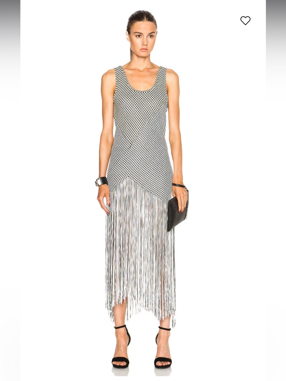 PROENZA SCHOULER Fringe Basket Weave Long Dress 2015 runway show dress